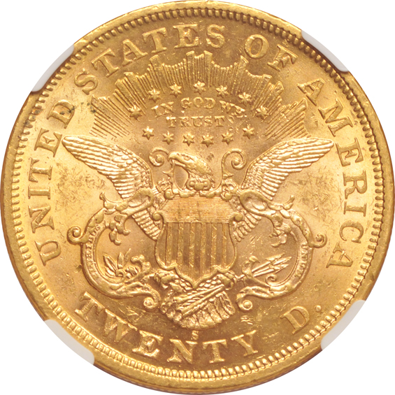 1875-S NGC AU-58