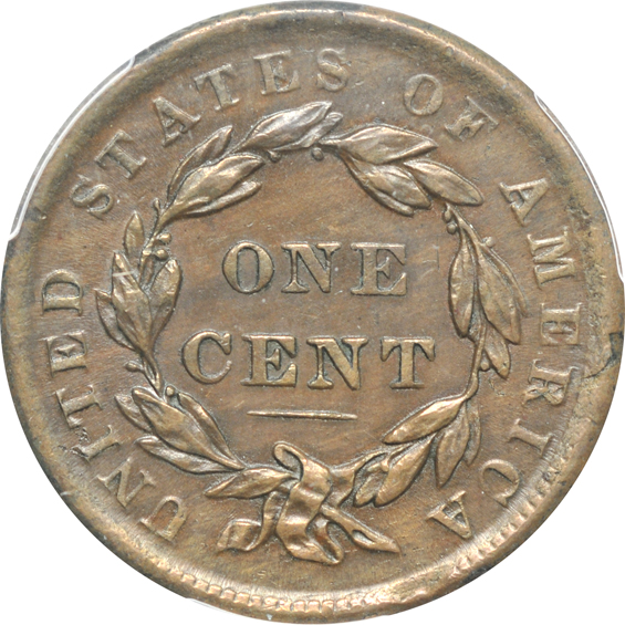 1839 Silly Head PCGS AU-58