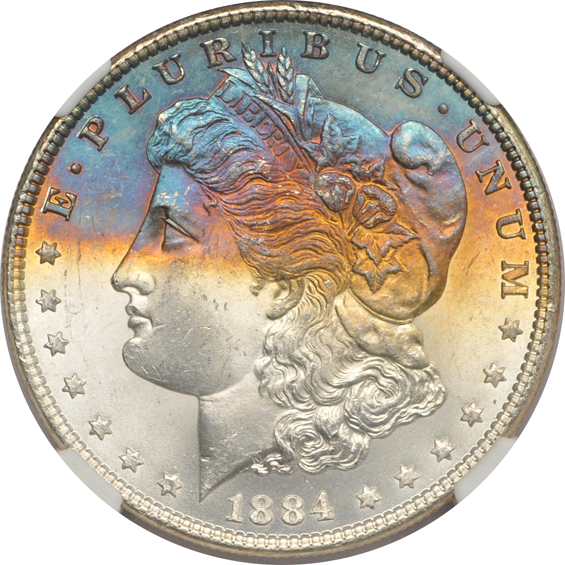 Three 1884 - MS-64, MS-64 Star, and MS-65 Star, all NGC CAC