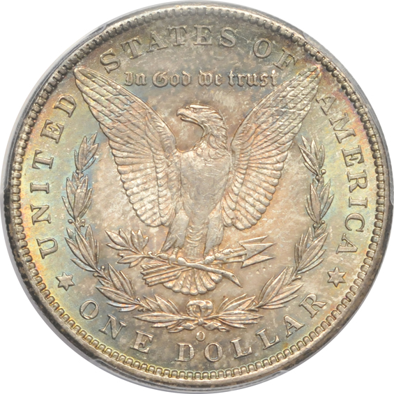 1879-S MS-65, 1880-S MS-66, and an 1898-O MS-64, all PCGS CAC