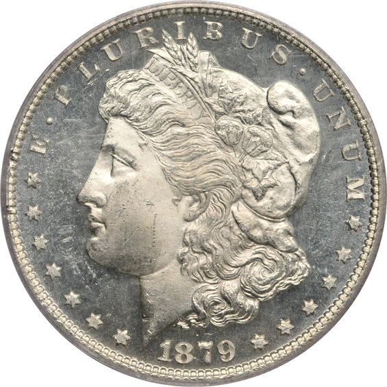 1879-S MS-65, 1880-S MS-66, and an 1898-O MS-64, all PCGS CAC