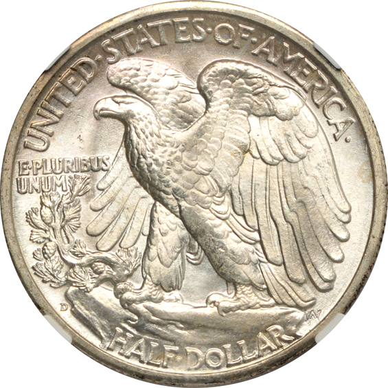 1944 MS-65, 1944-D MS-66+, and a 1946-D MS-65, all NGC CAC
