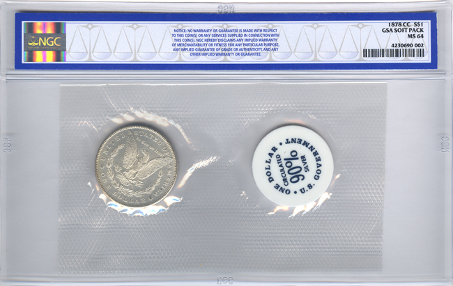 1878-CC GSA (soft pack) NGC MS-64