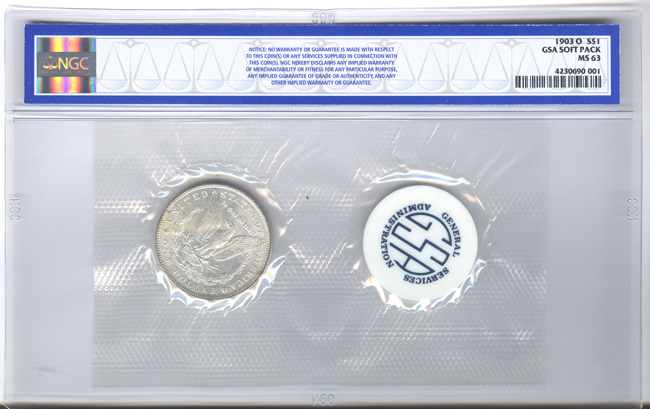 1903-O GSA (soft pack) NGC MS-63