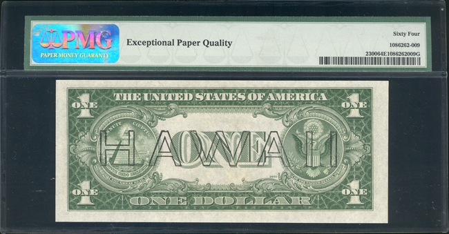 1935-A $1 Hawaii Fr# 2300 - PMG ChCU-64 EPQ
