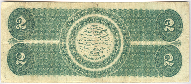 1862 $2 - VF