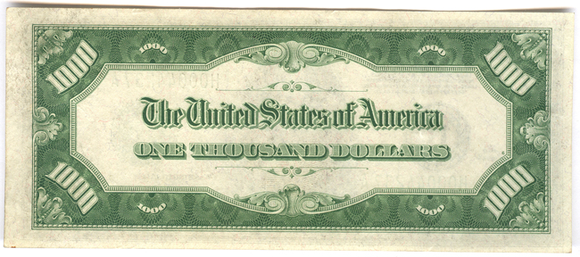1934-A $1,000 St. Louis - AU