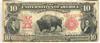 1901 $10 Bison Fr# 114 - F