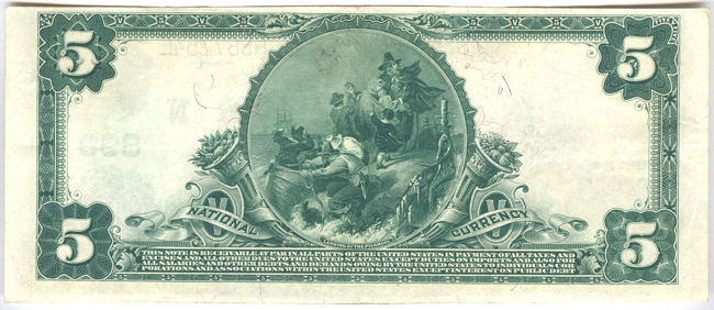 1902 $5 Blue Seal - Gloucester, MA Charter #899 - VF