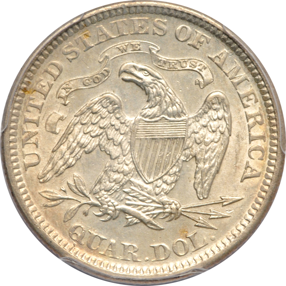 1873 Arrows PCGS AU-55