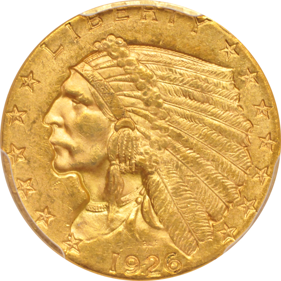 1913 MS-62, 1926 MS-62, and a 1926 MS-63, all PCGS