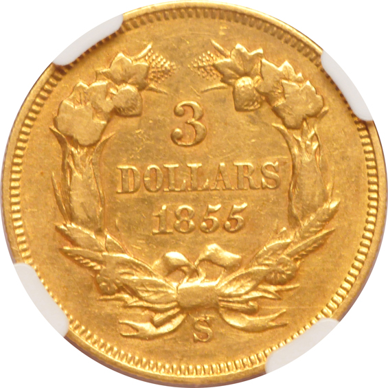 1855-S NGC VF details/cleaned
