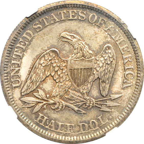 1842 Medium Date NGC MS-64