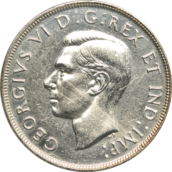 Canada - Two 1947 $1, one PCGS MS-63 (green label), the other raw