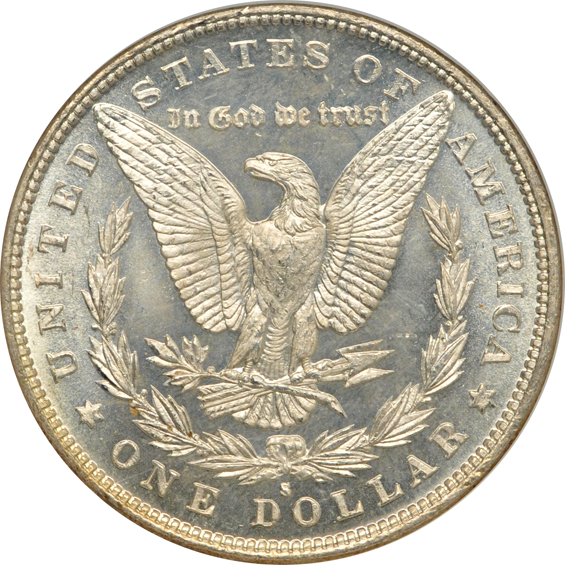 1879-S MS-64, 1887 MS-64, and an 1887 MS-65, all NGC CAC
