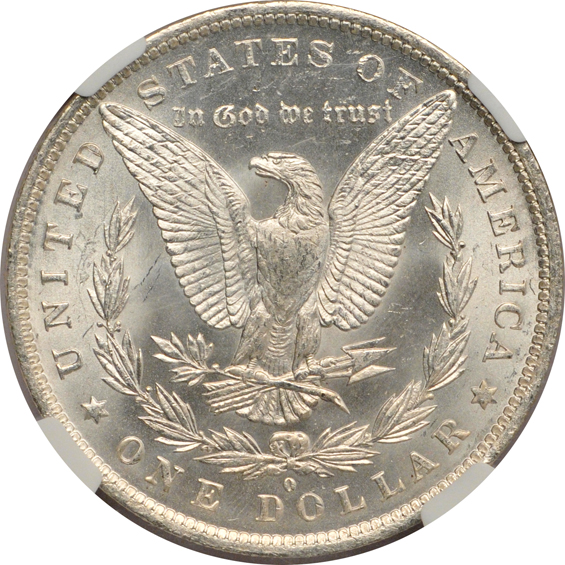 Six 1882-O, three MS-63, three MS-64, all NGC CAC