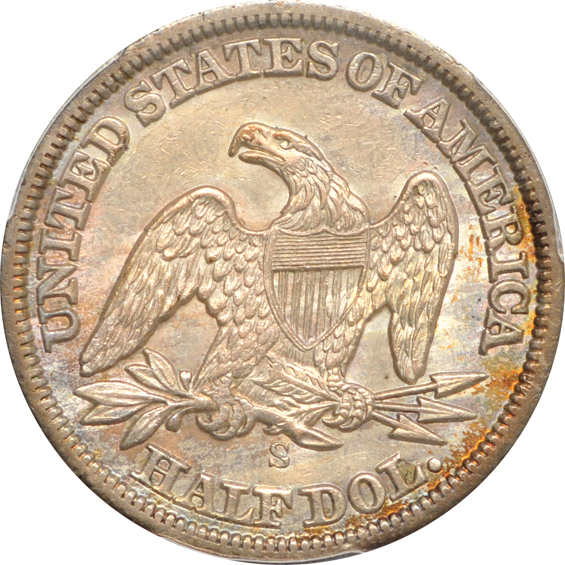 1862-S PCGS AU-58