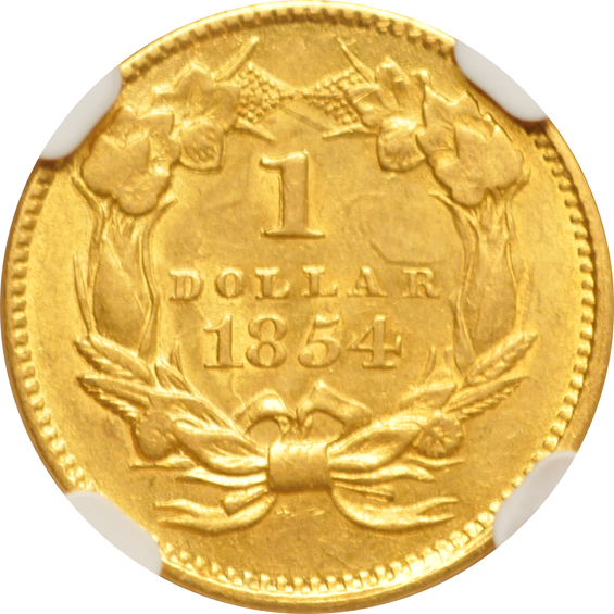 1854 Type 2 NGC AU-58