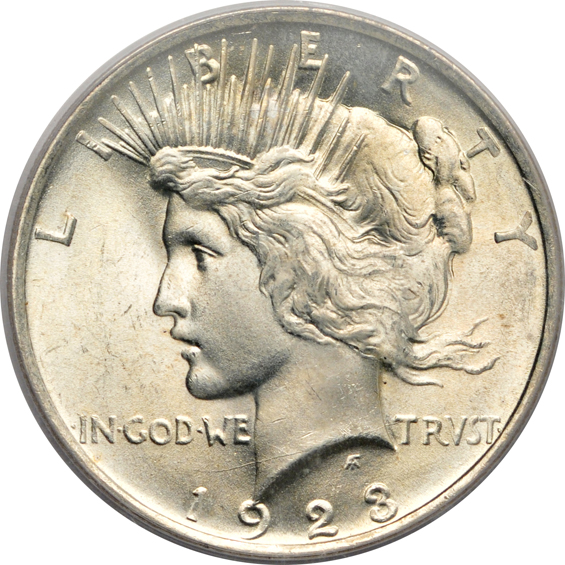 1923 and 1925, both PCGS MS-65
