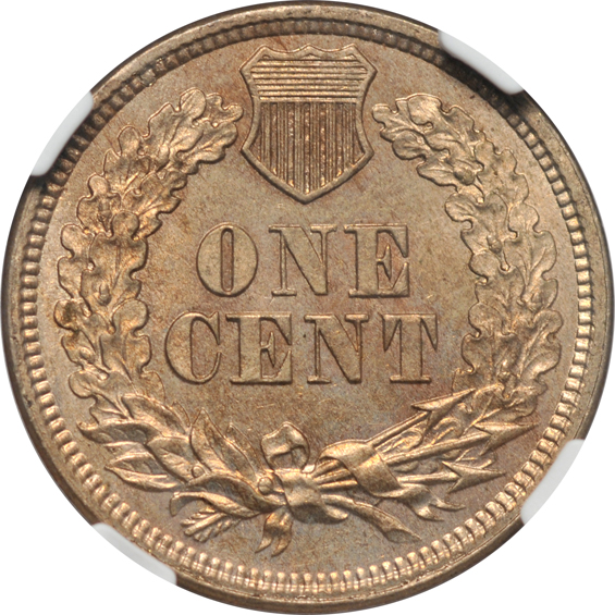 1860 Pointed Bust NGC MS-63