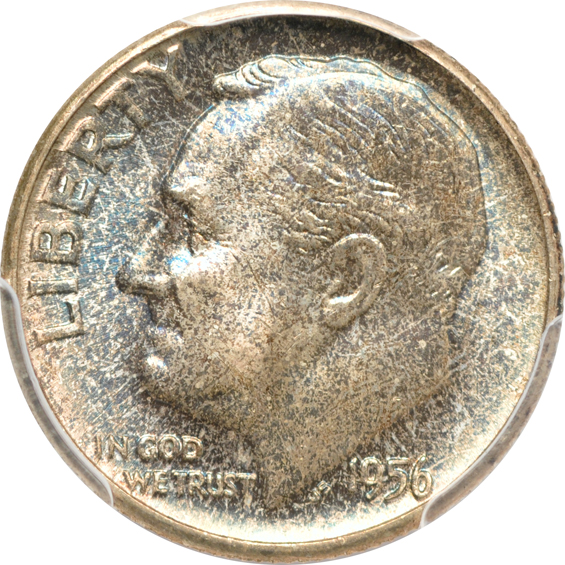 Six Gem Roosevelt dimes certified by PCGS