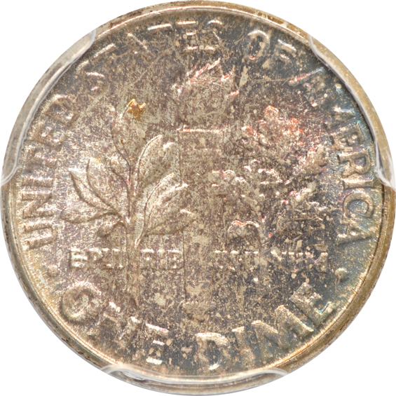 Six Gem Roosevelt dimes certified by PCGS