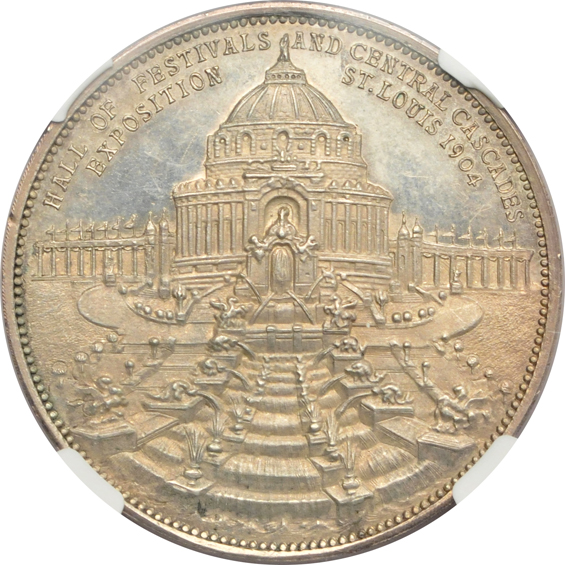 1904 MO HK-308 President Roosevelt Louisiana Purchase Expo NGC PF-61
