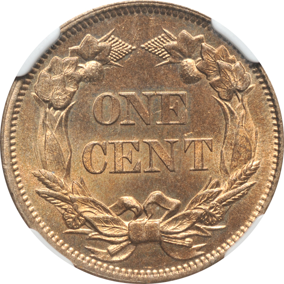 1858 Small Letters NGC MS-64 CAC