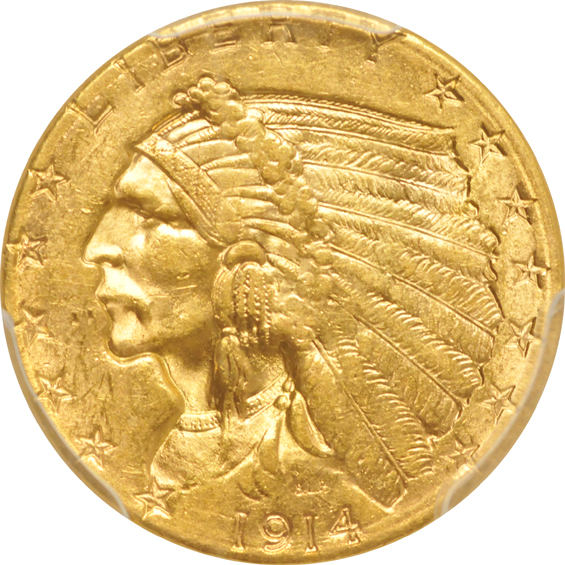 1908 MS-63, and a 1914-D MS-62, both PCGS