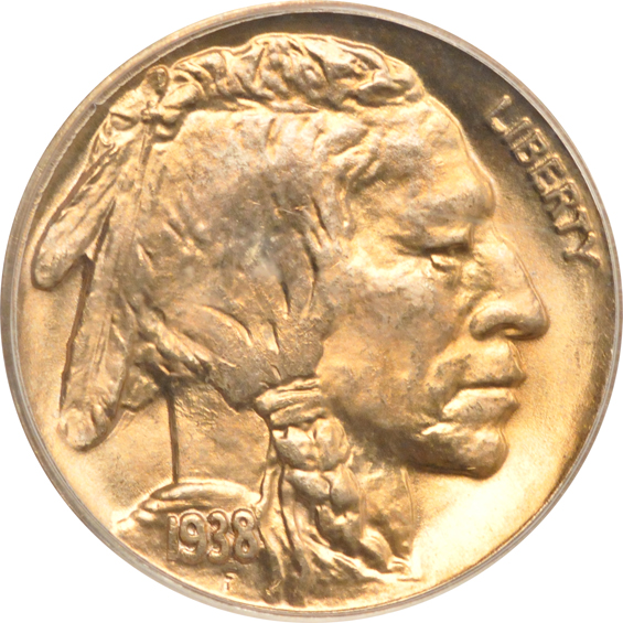1913-D Type 1, plus two 1938-D, all PCGS MS-66