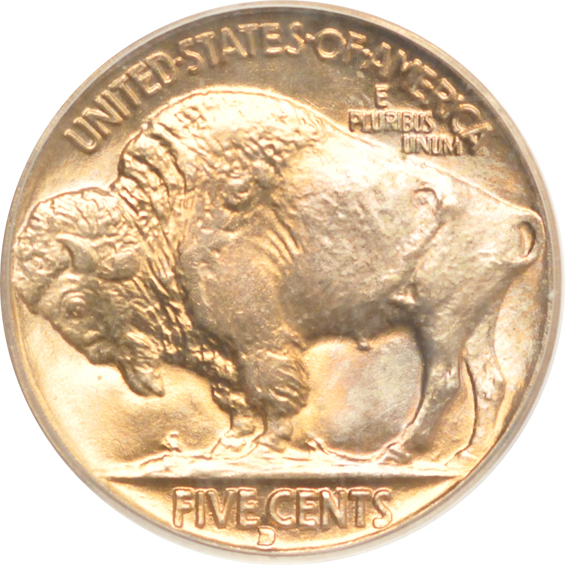 1913-D Type 1, plus two 1938-D, all PCGS MS-66