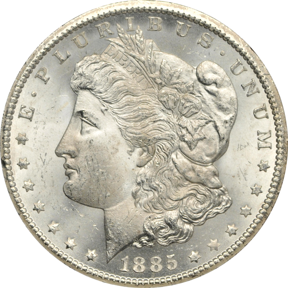 1881-CC VAM-2 MS-63, 1884-CC MS-64, and an 1885-CC MS-63