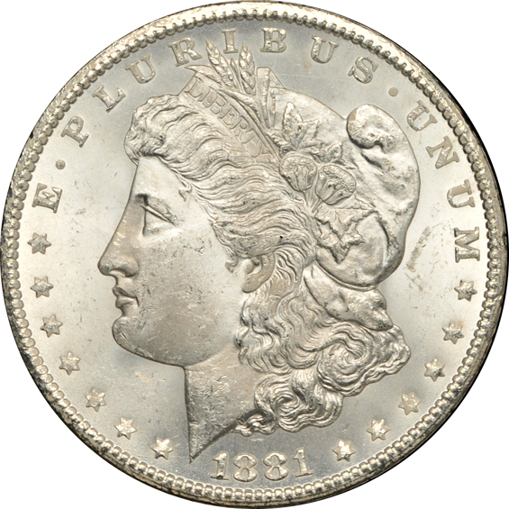 Four GSA Carson City Morgan silver dollars
