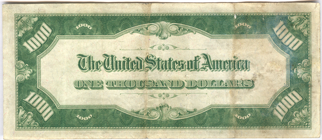 1934 $1,000 Minneapolis - VF