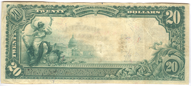 1902 $20 Blue Seal - California, MO Charter #1712 - VF