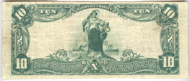 1902 $10 Blue Seal - Mexico, MO Charter #2881 - VF