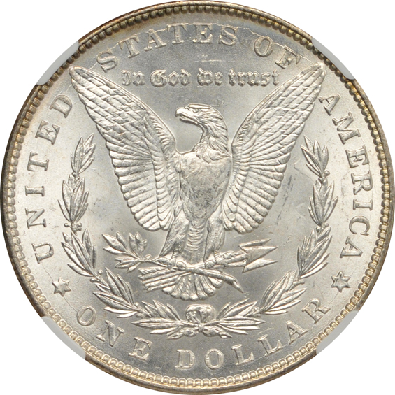 1887 MS-65, plus three additional 1887 certified MS-65+, all NGC CAC