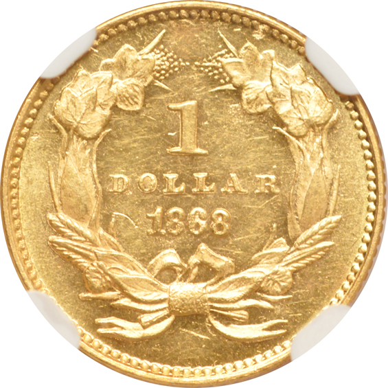 1868 NGC MS-61 PL