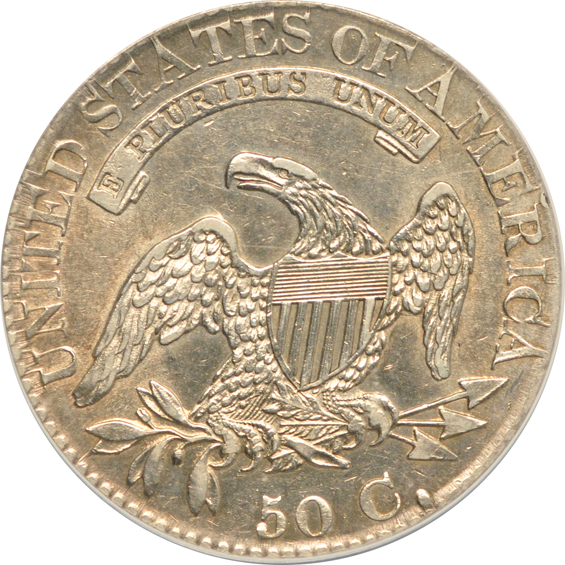 Seven certified Bust half-dollars