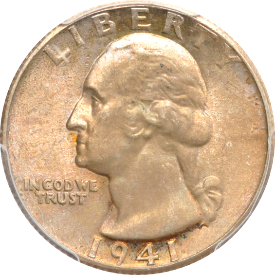 Twenty-six Washington quarters certified MS-65 by PCGS