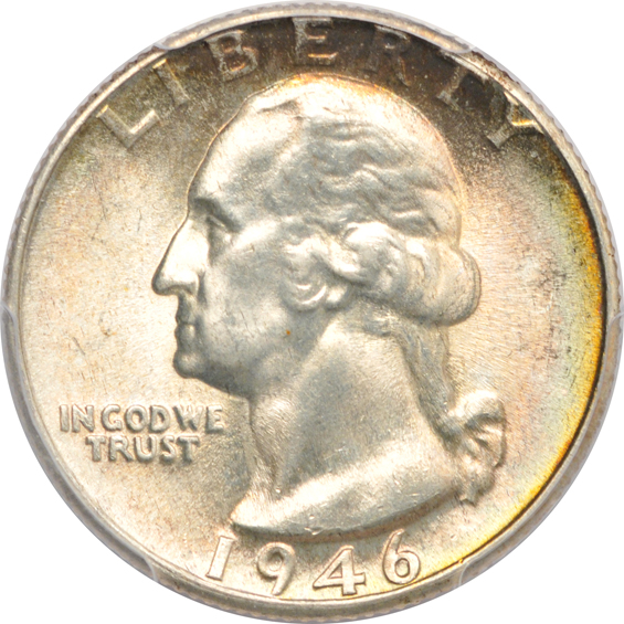 Twenty-eight Washington quarters certified MS-66 by PCGS