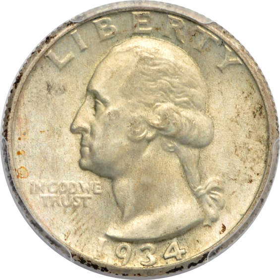 Eighteen Washington quarters certified MS-64 by NGC