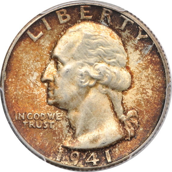 Eighteen Washington quarters certified MS-64 by NGC