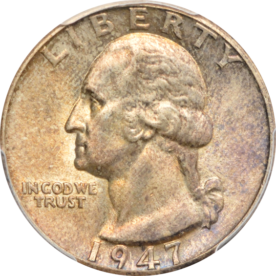 Eighteen Washington quarters certified MS-64 by NGC