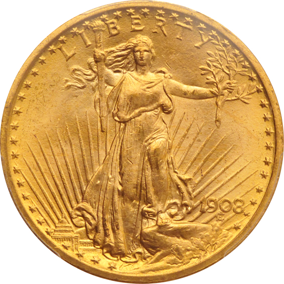 Two 1908 No Motto PCGS MS-64+ CAC