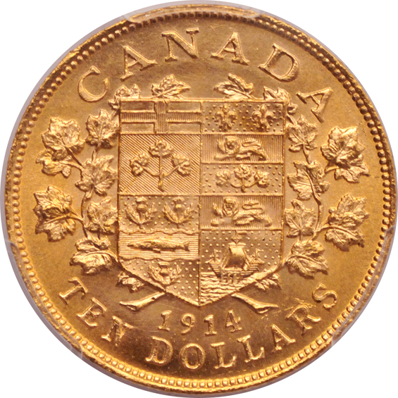 Canada - 1914 $10 - PCGS MS-64