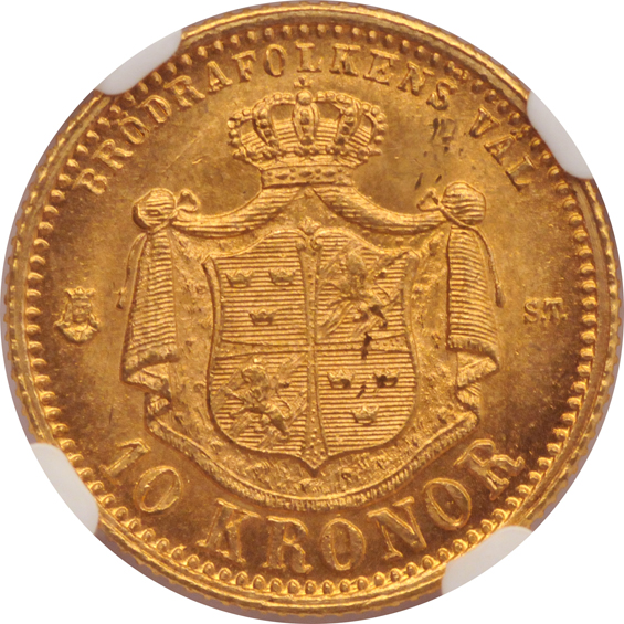 Sweden - Four gold coins from the Nordic Hoard, all NGC MS-65