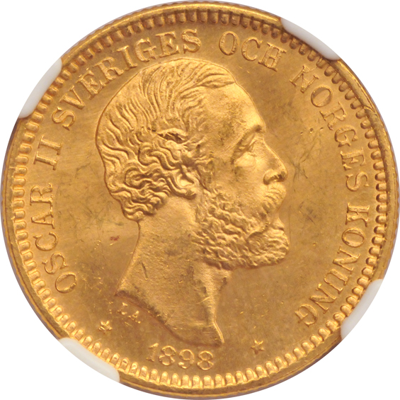 Sweden - Four gold coins from the Nordic Hoard, all NGC MS-65