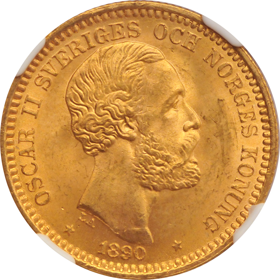 Sweden - Four gold coins from the Nordic Hoard, all NGC MS-65