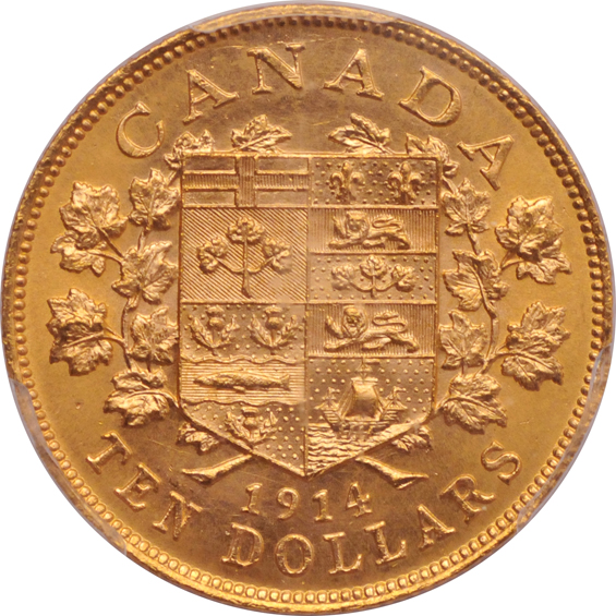 Canada - 1914 $10 - PCGS MS-64